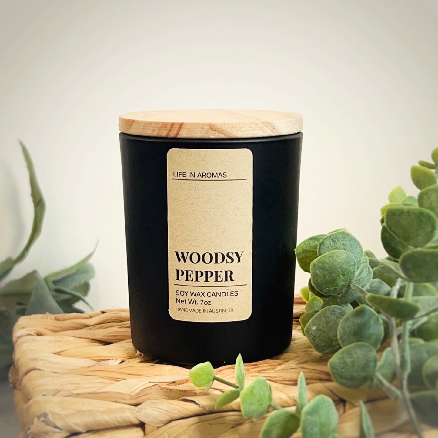 Woodsy Pepper Candle 7 oz