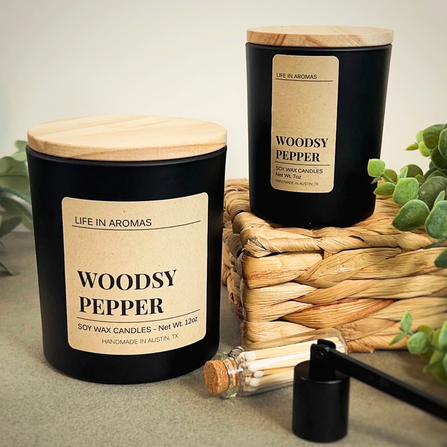 Woodsy Pepper Candle 14 oz