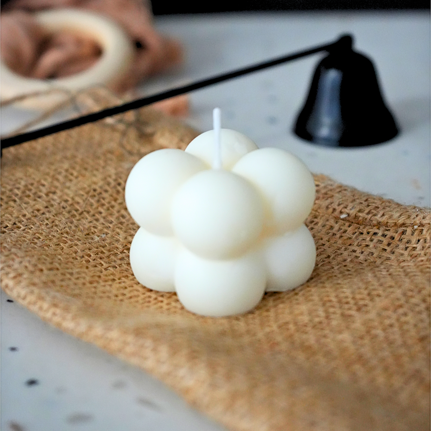 Small Bubble Cube Candle