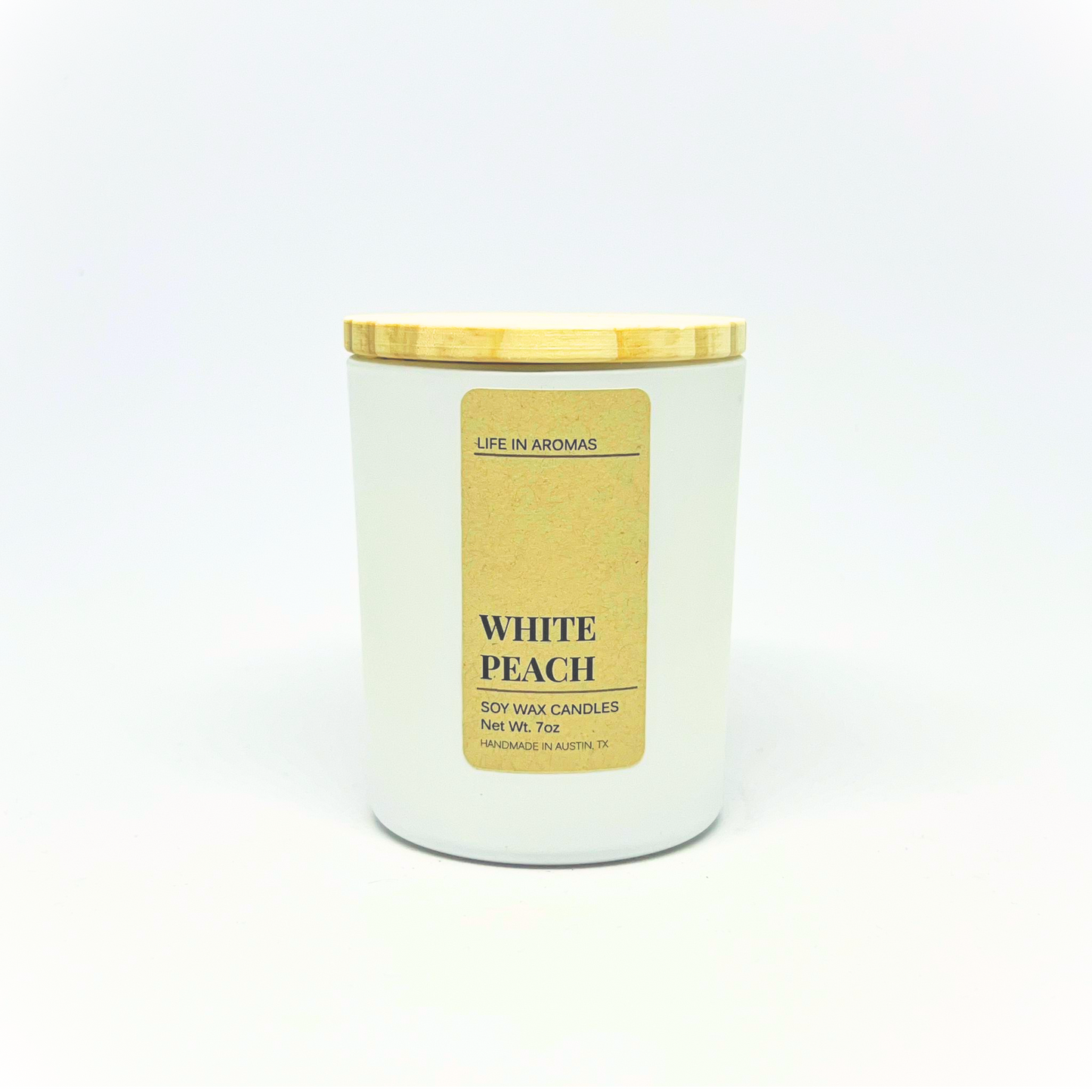 White Peach Candle 7 oz