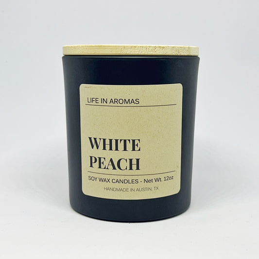 White Peach Candle 14 oz